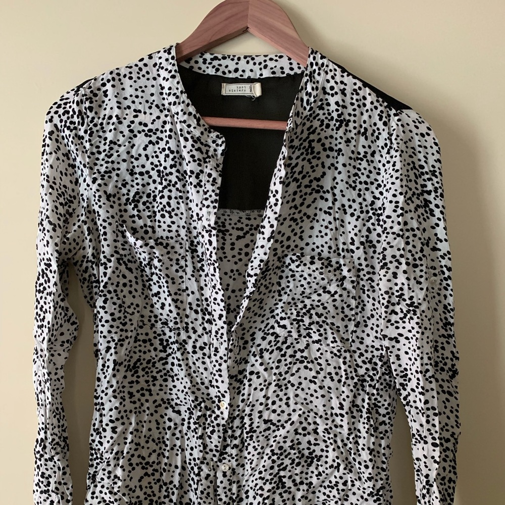 Spotted button up blouse
